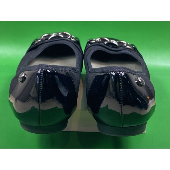 Anne Klein Sport Womens 8M Alexa Slip-On Flats Black-scuff on left toe - Picture 5 of 10